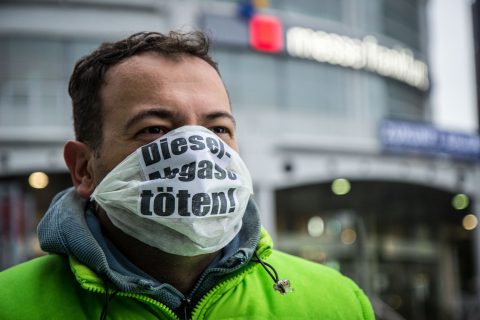campagnebeeld diesel luchtvervuiling Duitsland , Copyright Maximilian Urschl DUH